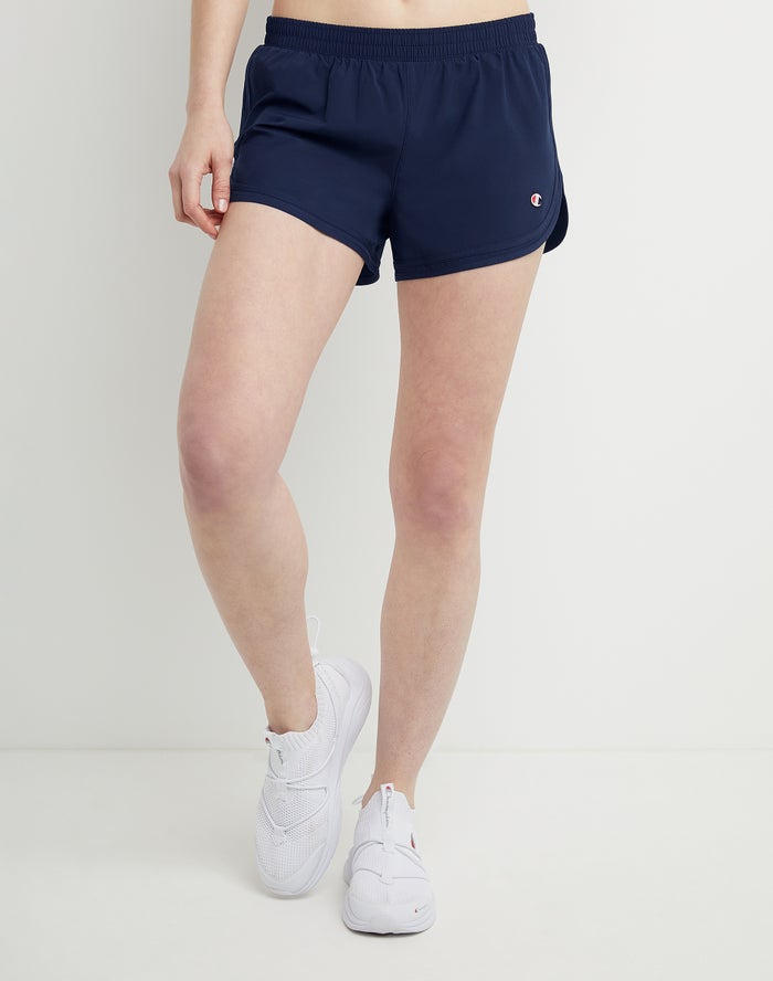 Champion Dame Shorts Mørkeblå - Varsity 3.5 Inseam - Danmark SIG-825470